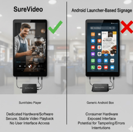 SureVideo vs. Android